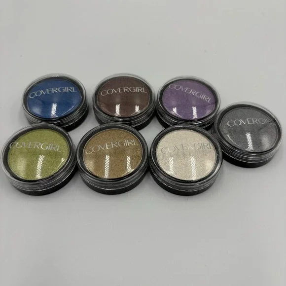Lot Of 7 CoverGirl Flamed Out Shadow Pot Eye Shadow Various Colors