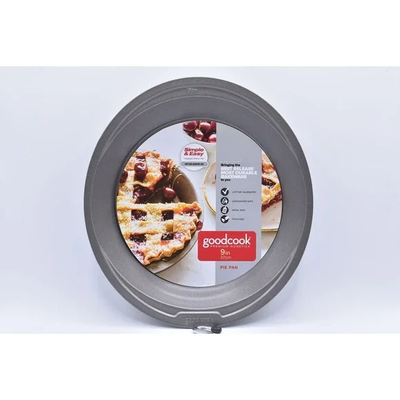 Good Cook Premium Nonstick 9 inch Pie‎ Pan, Dishwasher Safe