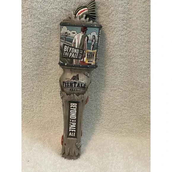 FISH TALE ALES Beyond The Pale draft beer tap handle.‎