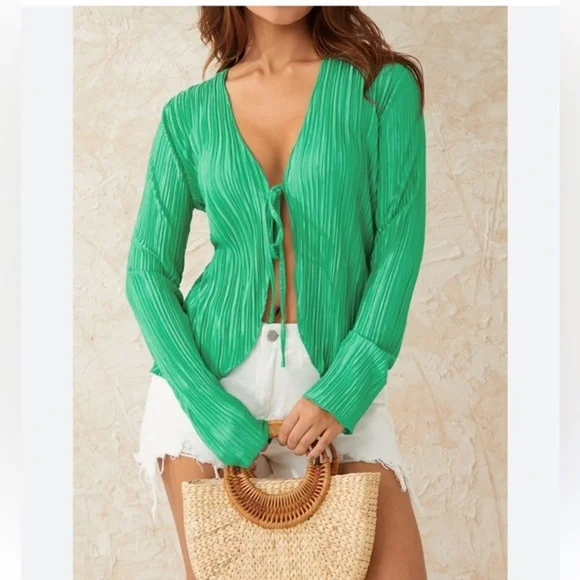 New York & Company Mint Green Blouse. SIZE 1X