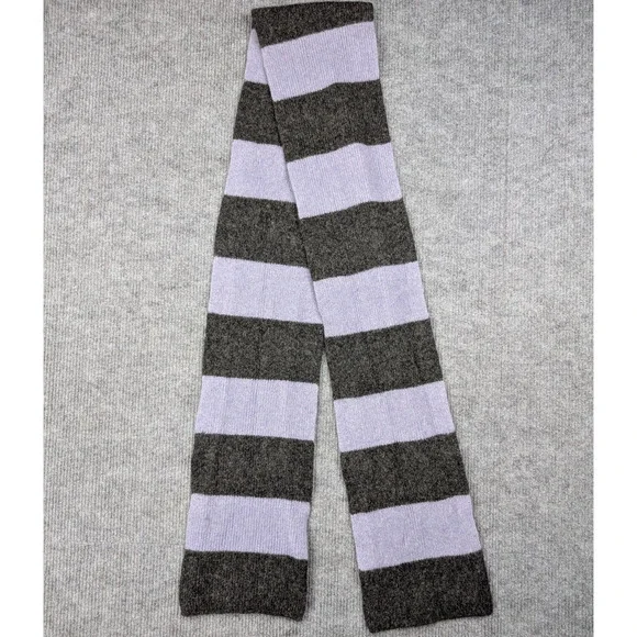 Vintage Gap Lambswool Scarf Rectangle Long Color Block Stripe Y2K Gothic Lolita