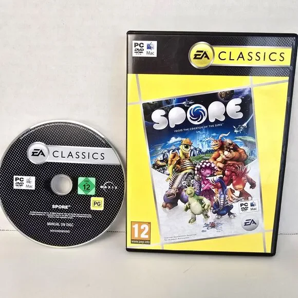 Spore PC Game From The Creator of The Sims, Strategy Computer Game 2008