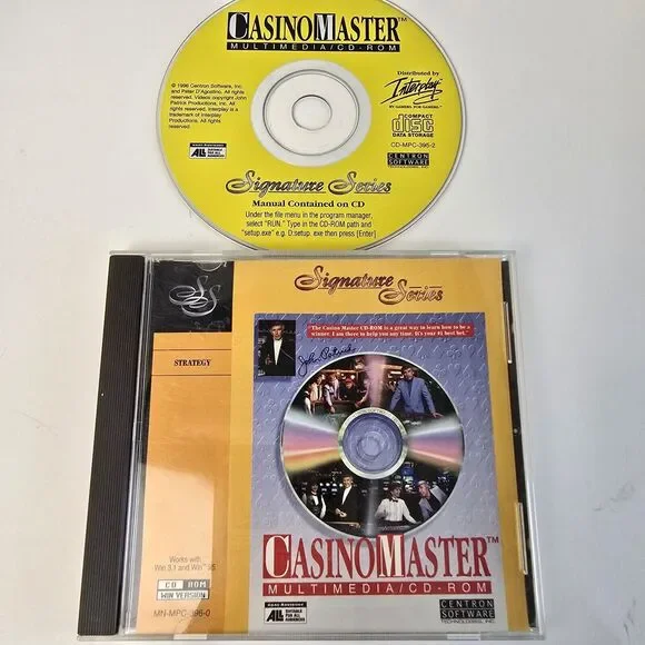 Casino Master Signature Series Windows PC Strategy Gambling Computer Games 1996