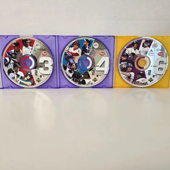2003 UPPER DECK POST CEREAL CD ROM AL East, NL East, NL West SPORTS MLB PC Games