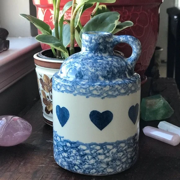 Spongewear Blue Ceramic Soap Jug - EUC