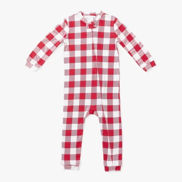 Holiday Silky Tencel Check Baby Pajama - PBK