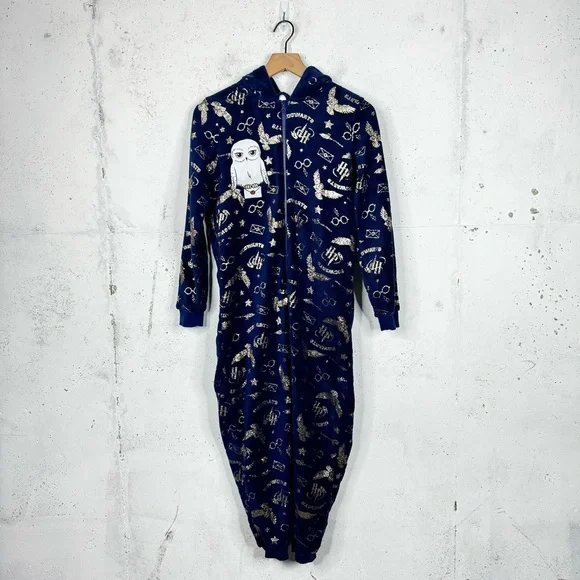 Harry Potter Hogwarts Onesie Pajamas Size 11/12 kids