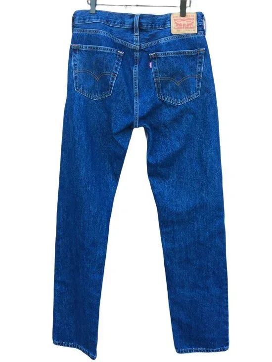 Levis 505 Jeans Straight Cut Mens Size 34