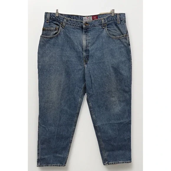 Levi's 545 Loose Fit Wide Leg Baggy Jeans Vintage 1996 Orange Tab 42