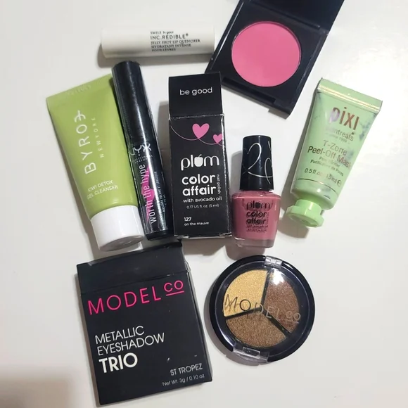 Cosmetics/ Skincare Bundle‎ Manifested Mascara Cleanser Nail Lip Blush Eyeshadow