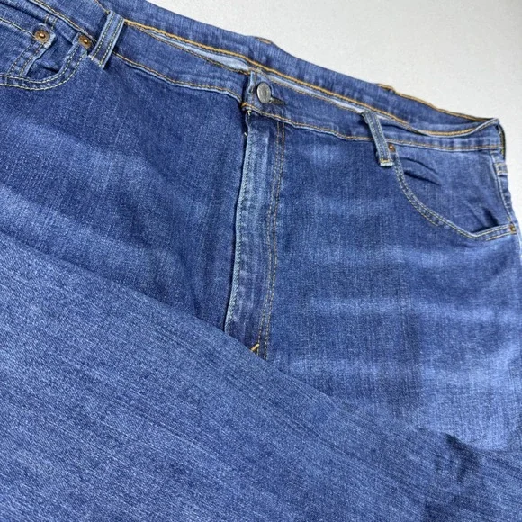 Levis 559 Relaxed Straight Jeans Mens 46x30 Medium Wash Blue Denim