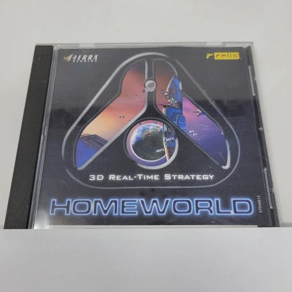 Homeworld PC Game 1999 Sierra Relic 3D Real-Time Strategy RTS CD-ROM Jewel Case