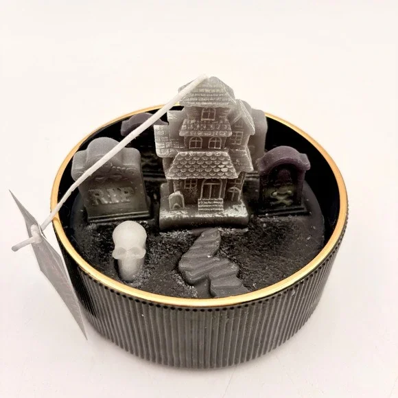 Christian Siriano New York‎ Halloween Haunted House Graveyard Candle Black Gold