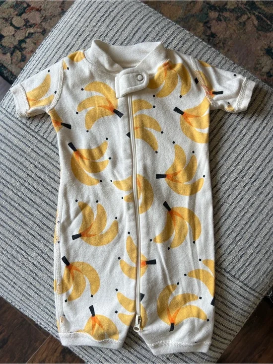 Hanna Andersson baby 2-way zip shortie sleeper