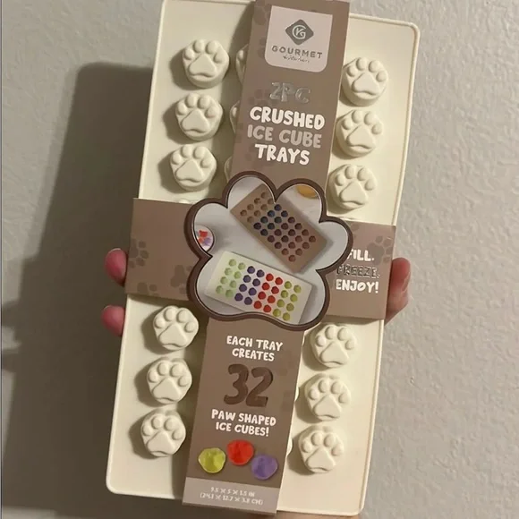 Mini Dog Print Silicone Molds 2 Pack Art Craft Bake Ice Cube Resin Treat Dessert