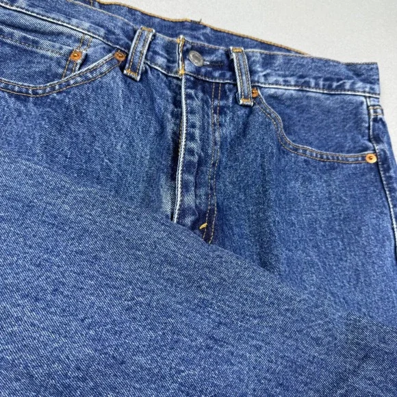 Levis 505 Regular Fit Straight Leg Jeans Medium Wash Blue Mens 32x29