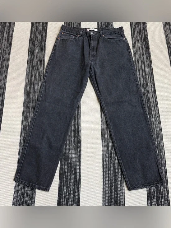 Levi's 550 Men's Black Relax Fit Straight Jeans Size W38xL34