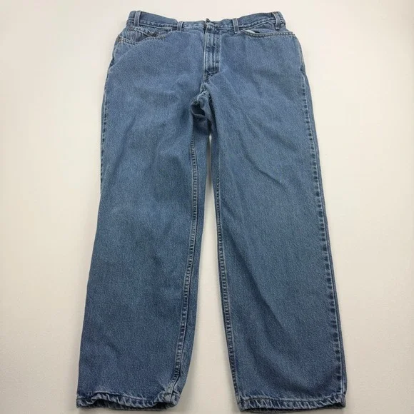 Vintage Levis 550 Jeans Mens 38x30 Medium Stonewash Relaxed Blue Red Tab Tapered