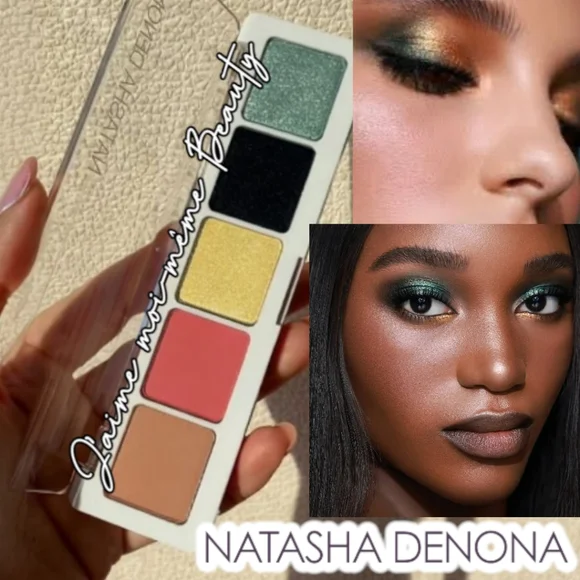 Natasha Denona Eyeshadow Palette METALLIC, SHIMMER, GREEN, GOLD SILVER, PINK