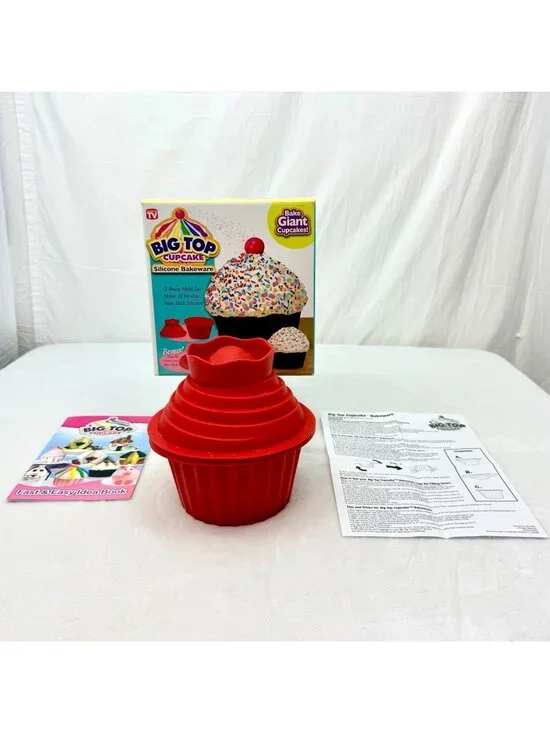 Big Top Cupcake Silicone Bakeware As Seen on TV Giant Cupcake Mold