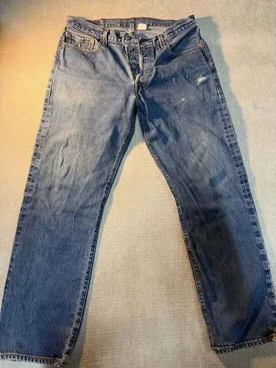 Levi's 501XX Button Fly Straight Leg Jeans 35x34