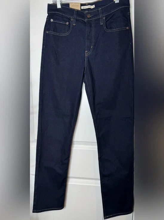 Levi's Men 724 high rise slim straight Dark Blue Jeans size 30x32 stretch