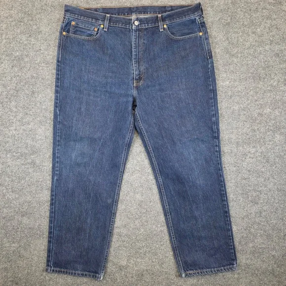 Levi 550 Jeans Mens 42x30 Blue Denim Relaxed Fit Straight Leg Casual