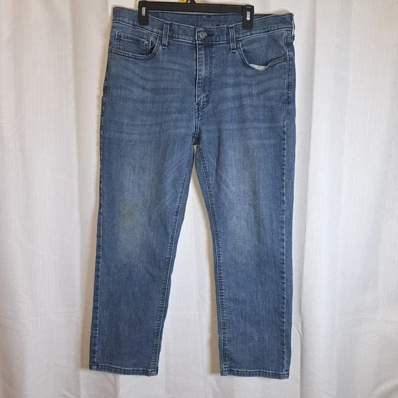 LEVI‎ STRAUSS Men 541 Athletic Fit Cotton Denim Jeans - 36x30 Dark Blue
