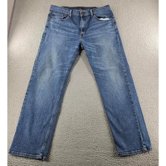 Levis 505 Jeans‎ Mens 38x32 Blue Regular Fit Straight Leg Cotton Denim