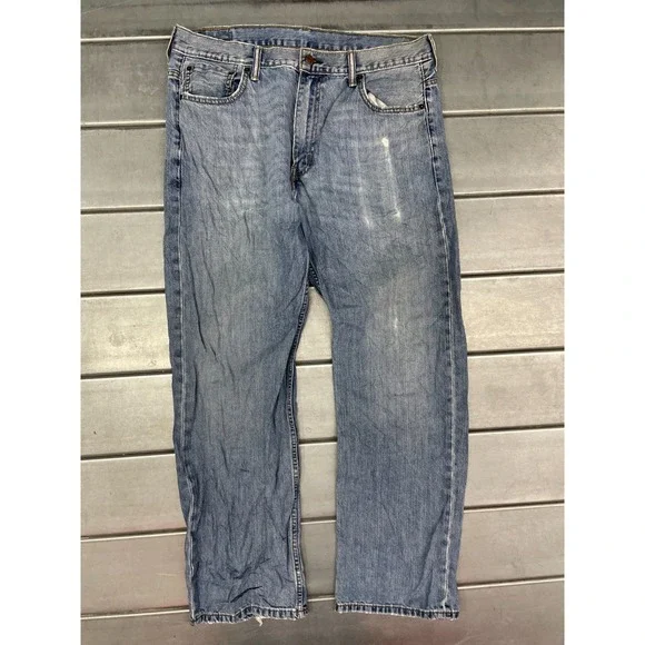 Levis 569 Loose Straight Jeans Mens 36x33 Blue Medium Wash Denim‎