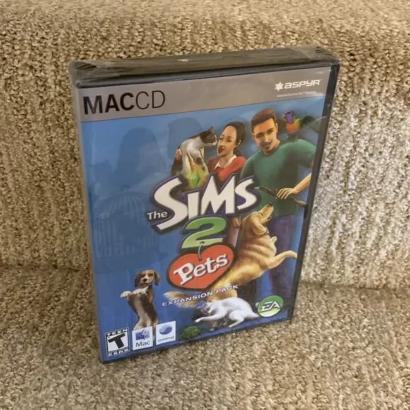 The Sims 2 Pets Expansion Pack Mac CD Apple Game Computer Video Game Brand New
