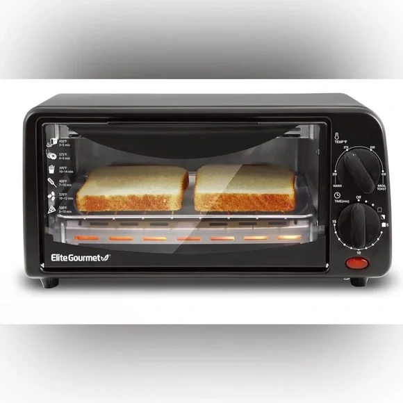 Elite Gourmet 2-Slice Toaster Oven - Black 013