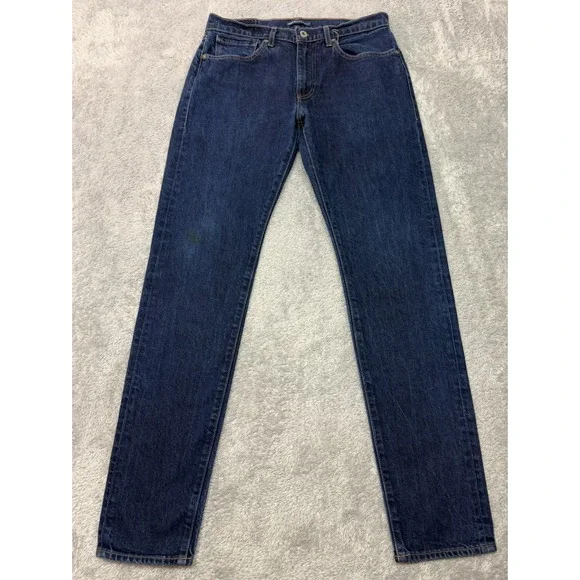 Levis 512 Jeans Mens 32x32 Blue Slim Taper Made & Crafted Organic Cotton Denim
