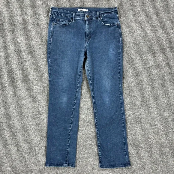 Levis 505 Mens Straight Leg Jeans Size 32x32 Blue Denim Classic Fit Low Rise