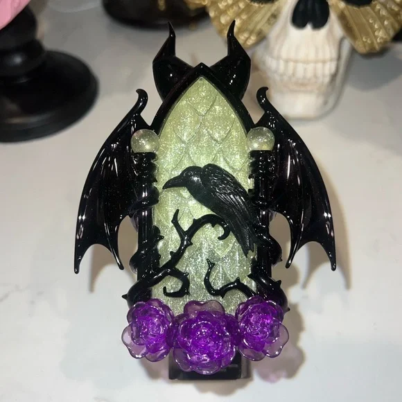 Bath & Bodyworks Disney Villains Maleficent Gothic Raven and Roses Night Light