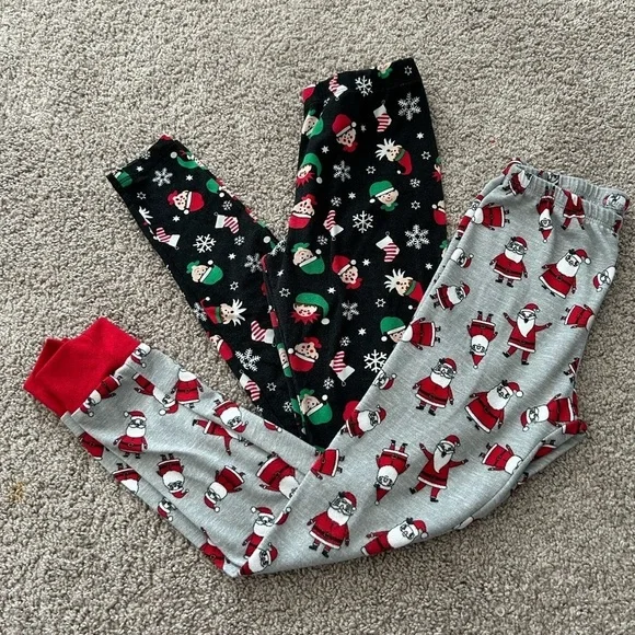 ❤️5 for $20❤️Boys Christmas PJ Bottoms Set of Two Pair Holiday Size M