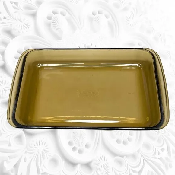 Pyrex Amber Brown 232-N UK Utility Glass Bakeware  11