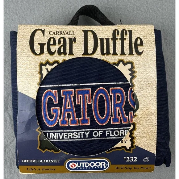 Florida Gators Outdoor Products Duffle Bag Medium 12 x 24 Carryall Vintage NEW‎