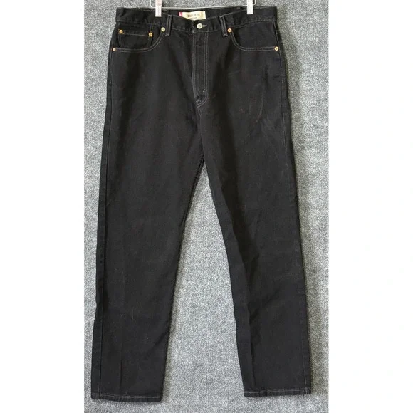 Levi's 505 Regular Fit Men's 38x34 Black Denim Made in‎ Canada
