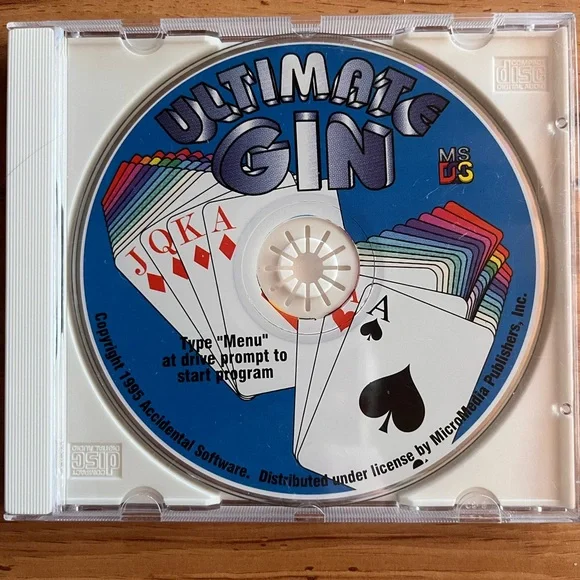 🌺 3/$12 Ultimate Gin Card Game CD - MS DS