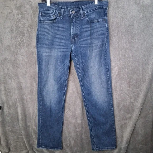 Levis‎ 541 Mens 32x30 Athletic Tapered Fit Husker Dark Blue Rinsed Stretchable