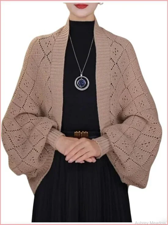 Knitted Pashmina Shawl Wrap Scarf Cardigan Cape Shoulder Top