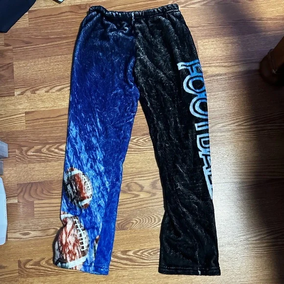 Football Pajamas Youth Large Very Soft