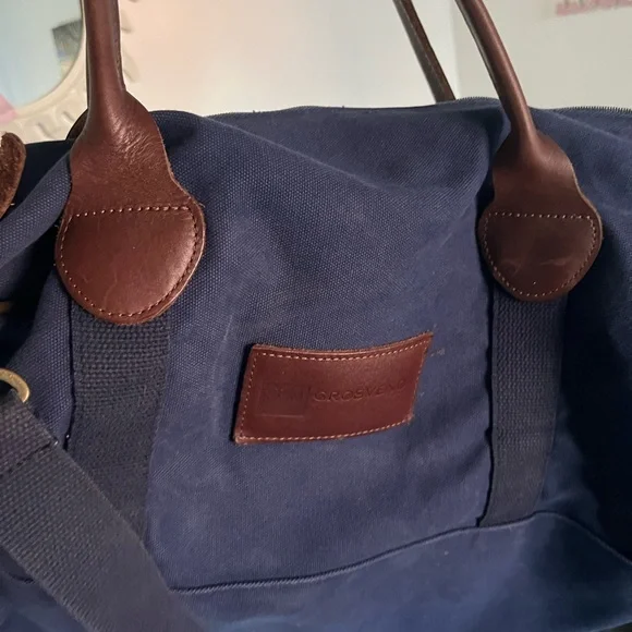 Grosvenor Elegant Blue and Brown Men's Duffel Bag