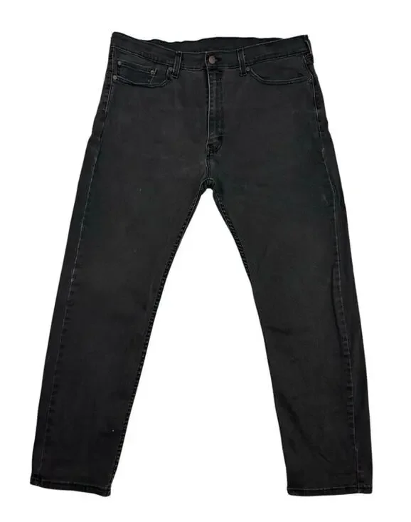 Levis 505 Jeans Mens Size 38X30 Black Regular Fit Straight Medium Wash Denim