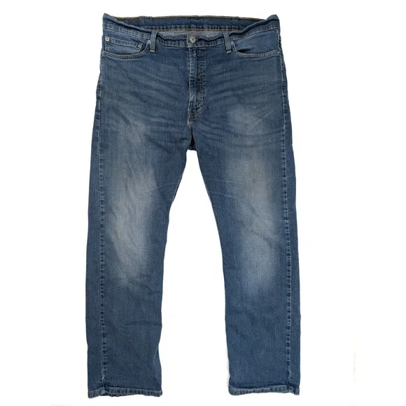 Levi's 513 Slim Fit Blue Wash‎ Denim Straight Leg Jeans Men's Size 38x30
