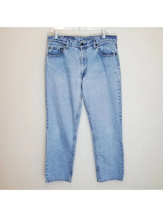 Levi's vintage 1980's 506 straight leg jeans light wash