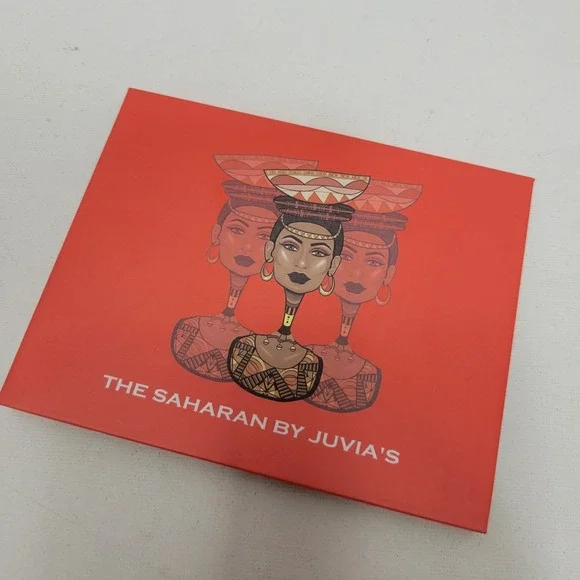 NEW Juvias Place The Saharan Eye Shadow Palette Full Size 12 Colors Orange Beige