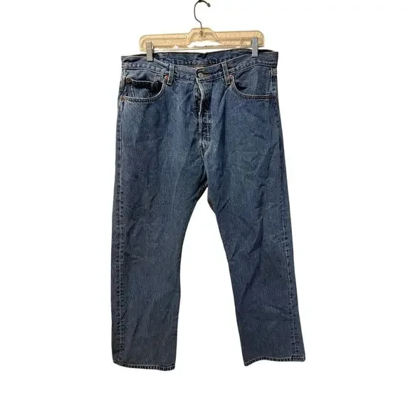 ⭐️ Men’s Levi’s 501 Buttonfly Straight Leg Jeans Size 38X30 Classic Everyday
