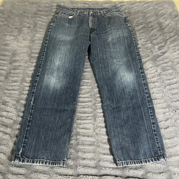 Levis 550 Mens Relaxed Fit Tapered Leg Jeans Blue Medium Wash 36x30 AP744